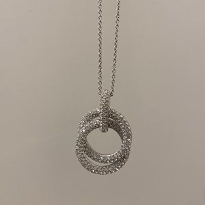 Nadri Cirque Pave Cubic Zirconia Infinity Circle Necklace